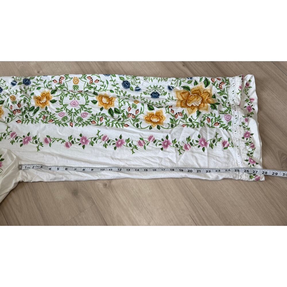 FARM Rio Folk Floral Linen Medium Wide-Leg Jumpsuit - Picture 11 of 16